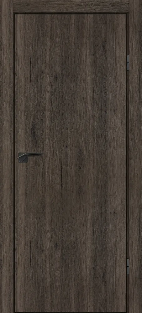 Фото Межкомнатная дверь P-1 кромка ABS черная c 4-х ст. Дуб темный